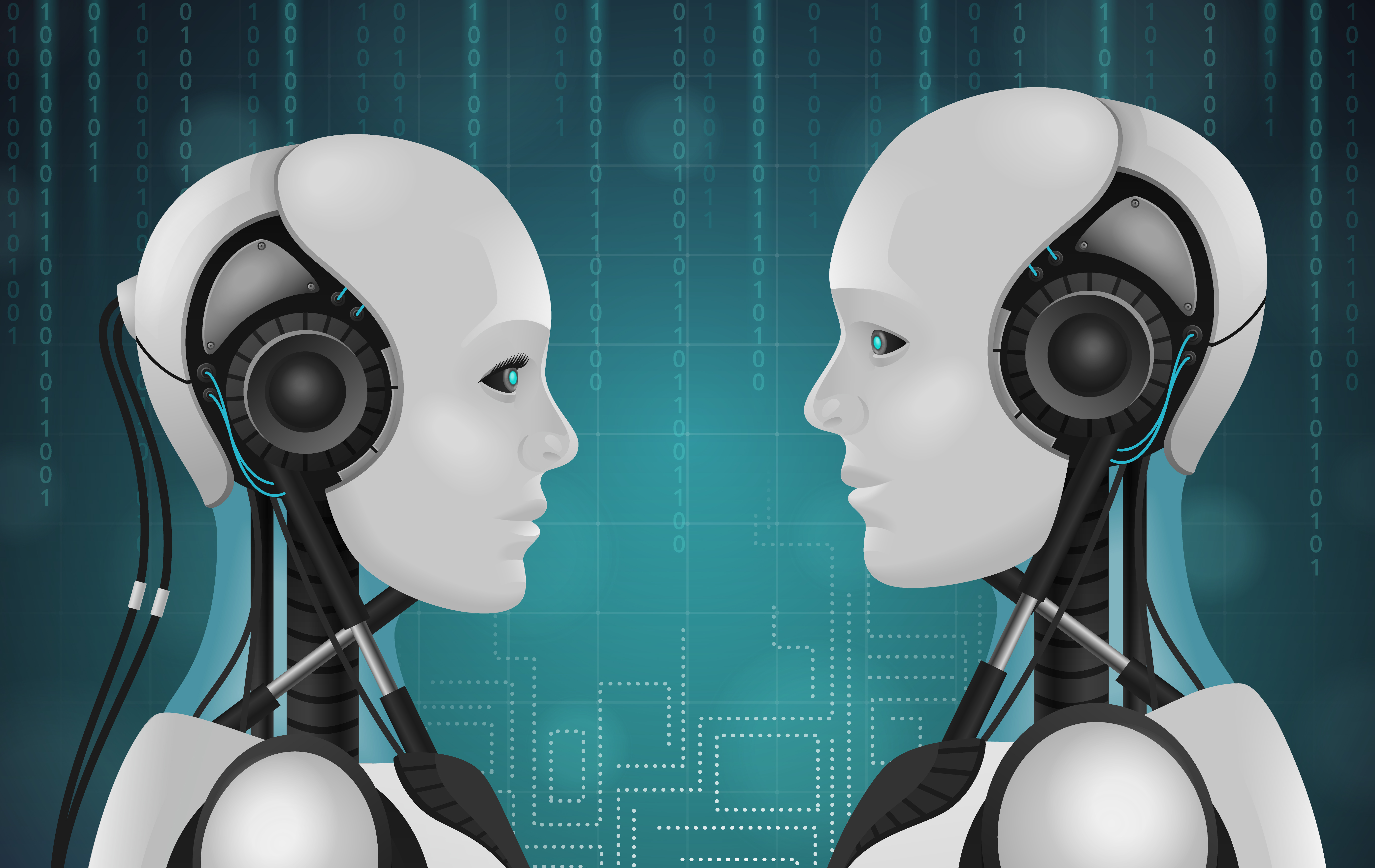 Illustration representing AI Sanlaap’s human-centered artificial intelligence